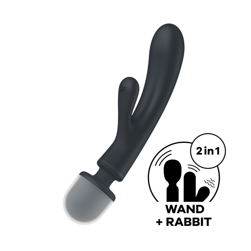Vibromasseur rabbit et wand - Triple Lover
