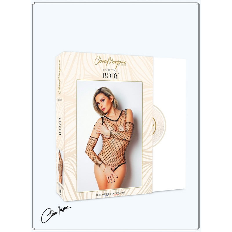 Body Noire Fine Résille - Le Numéro 3