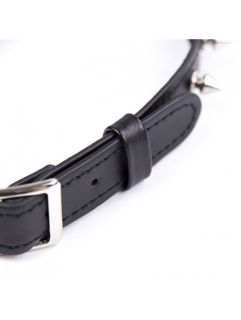 Collier Réglable Avec Rivets En Métal