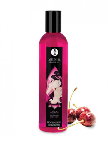 gel douche comestible cerise sexshop