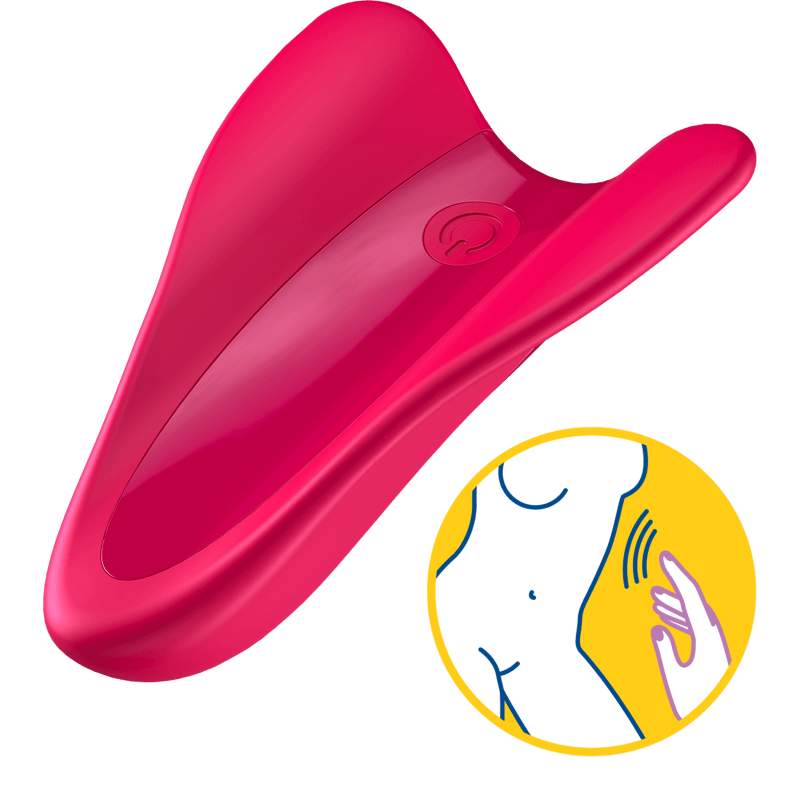 High fly - Finger vibrator - Rouge - Jouet couple -