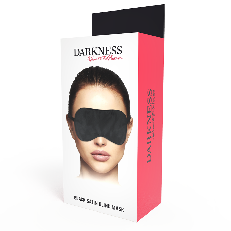 Masque opaque noir en satin