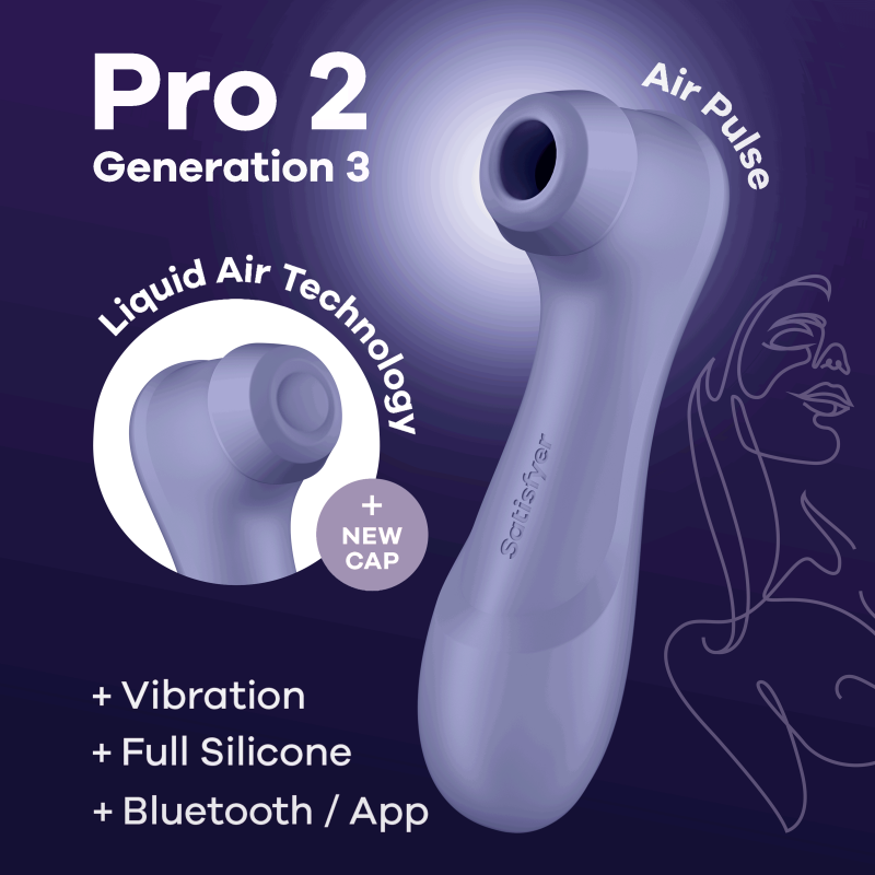 Pro 2 Génération 3 - Connect App et vibration - Lila - Jolie Lune