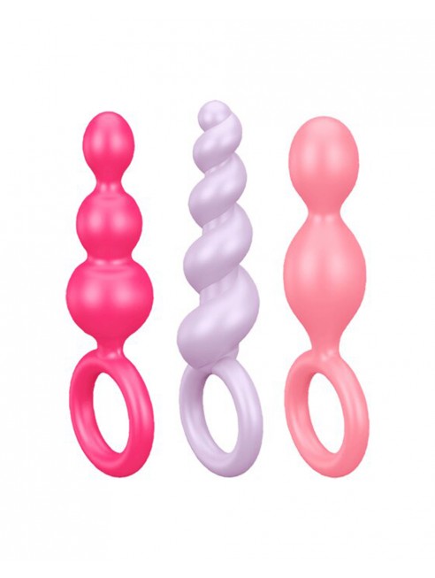 coffret 3 plugs anal boules