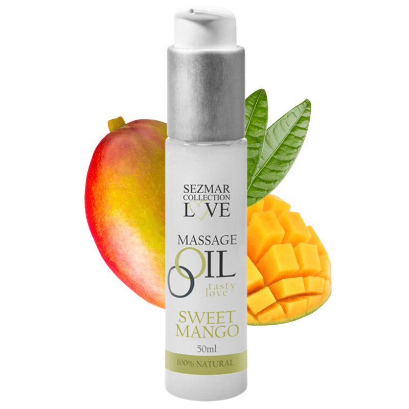 Huile de massage comestible  mangue