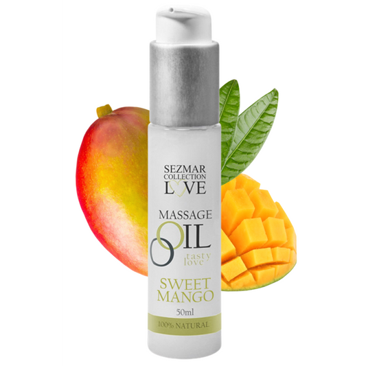 Huile de massage comestible  mangue