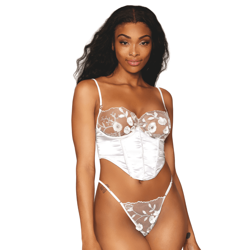 Ensemble floral blanc - Ensemble - S
