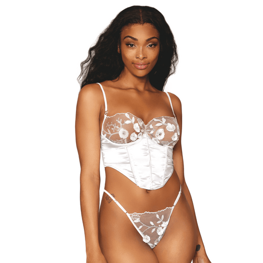 Ensemble floral blanc - Ensemble - S