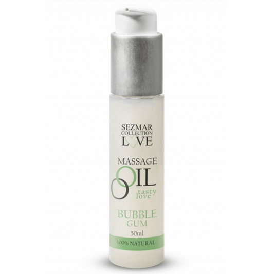 Huile de massage comestible naturelle 50ml - Bubble gum - Massage - 