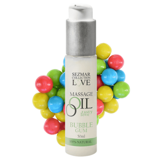 Huile de massage comestible naturelle 50ml - Bubble gum - Massage - 