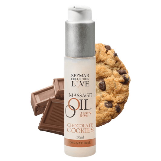 Huile de massage comestible naturelle 50ml - Chocolat Cookie - Massage - 