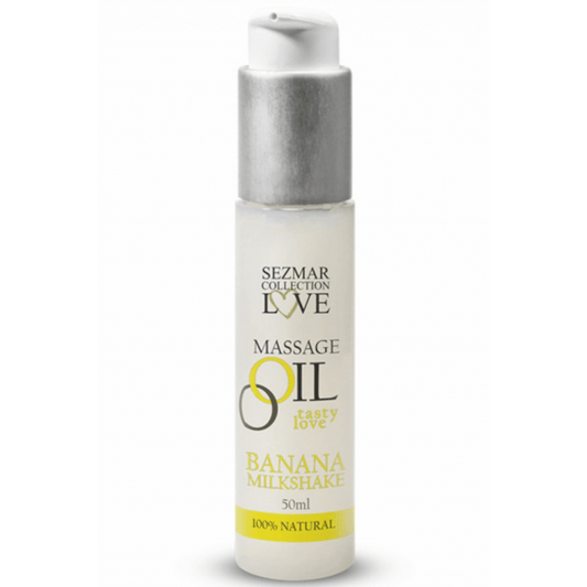 Huile de massage comestible naturelle 50ml - Milkshake banane - Massage - 