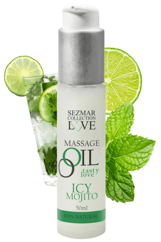 Huile de massage comestible naturelle 50ml - Mojito menthe - Massage - 