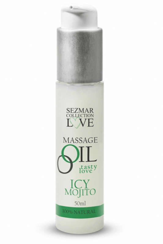 Huile de massage comestible naturelle 50ml - Mojito menthe - Massage - 