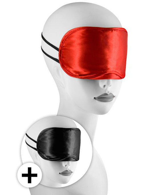 large masque en satin rouge bdsm pas cher