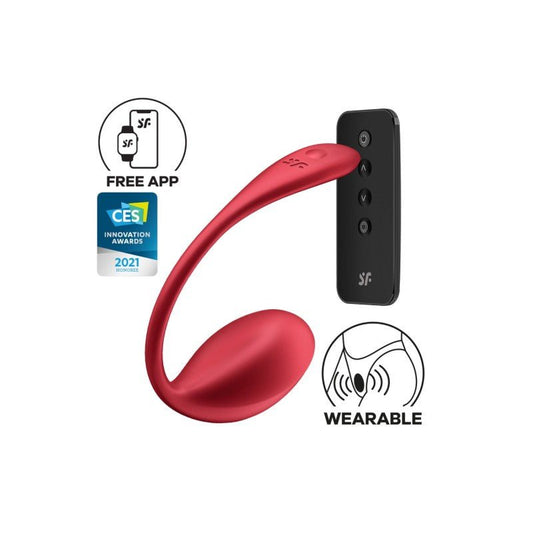 Oeuf vibrant télécommandé - Rouge - Jouet femme - 