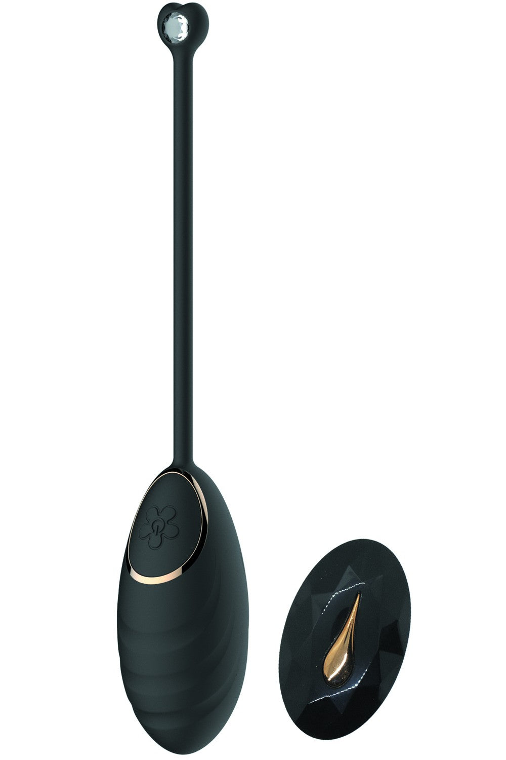 Œuf vibrant noir avec télécommande, 3 vitesses et 4 modes de vibration.