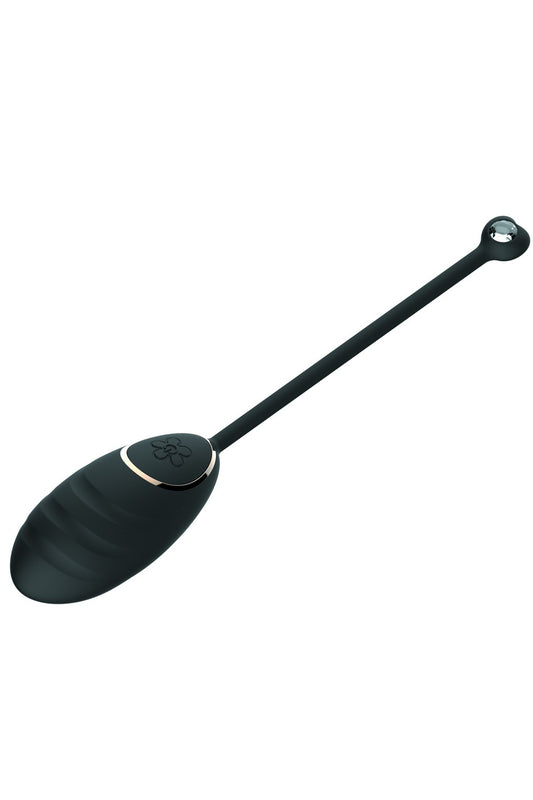 Œuf vibrant noir avec télécommande, 3 vitesses et 4 modes de vibration.