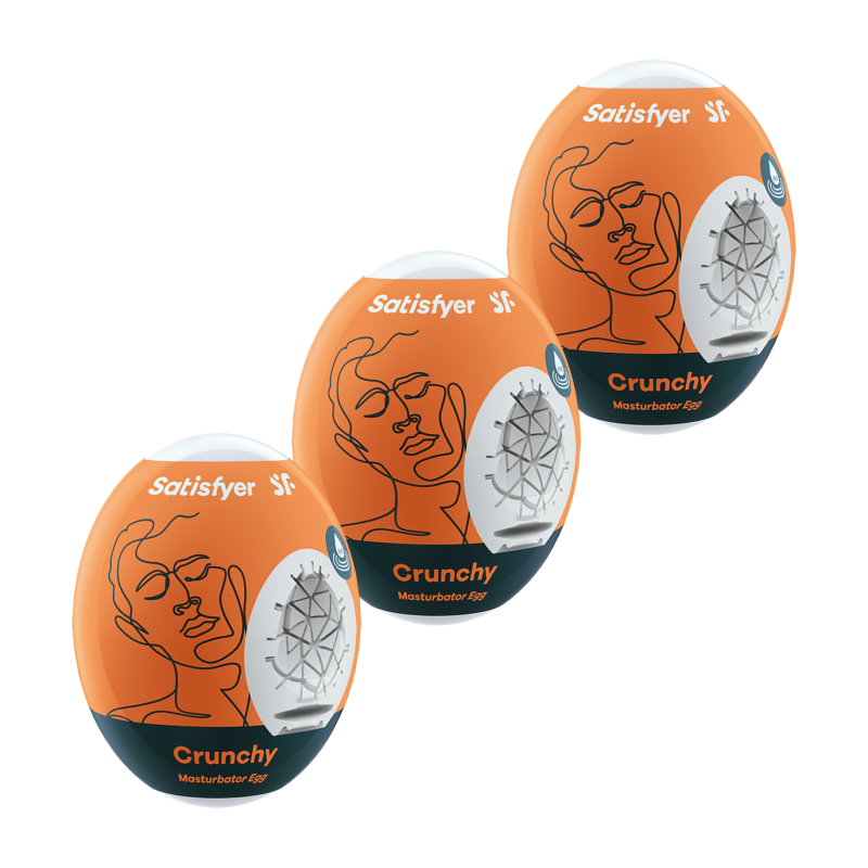 Coffret 3 oeufs masturbateur CRUNCHY - Jolie Lune