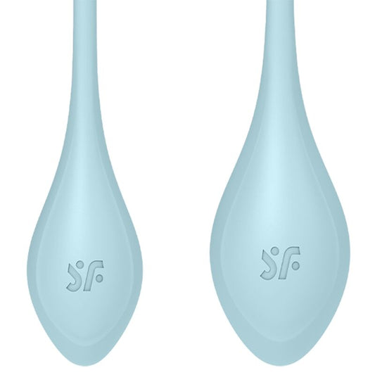 Boules de Geisha Satisfyer Yoni Power 2 - Set de 3 - Bleu - Jouet femme - 