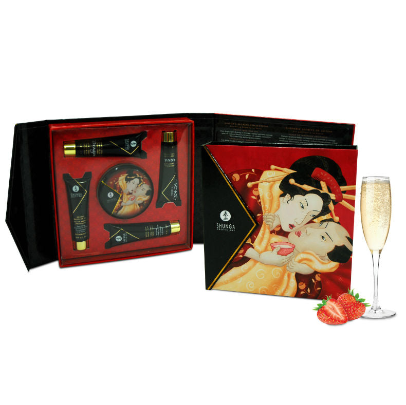 Coffret Secret de Geisha Vin Pétillant À La Fraise - Jolie Lune