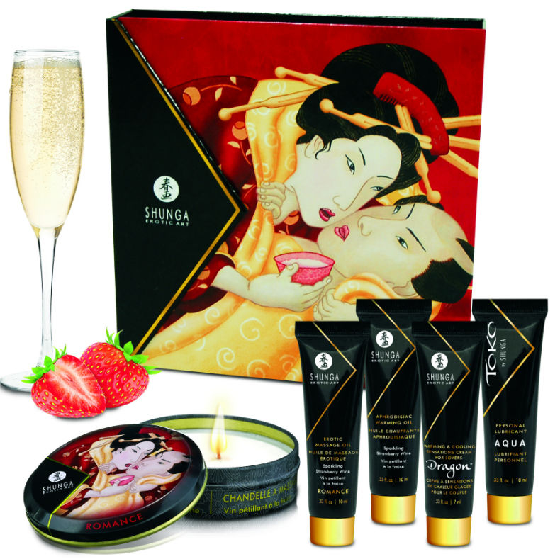 Coffret Secret de Geisha Vin Pétillant À La Fraise - Jolie Lune