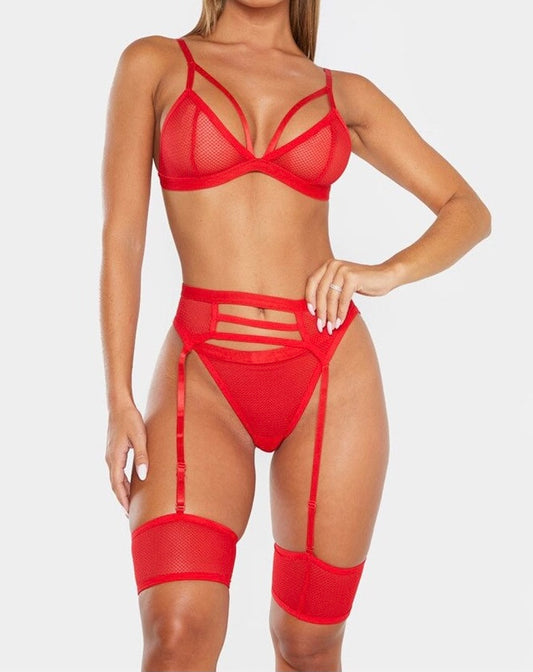 ensemble lingerie sexy avec portes jarretelles