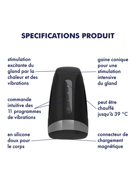 Masturbateur Men Heat Vibration - Jolie Lune