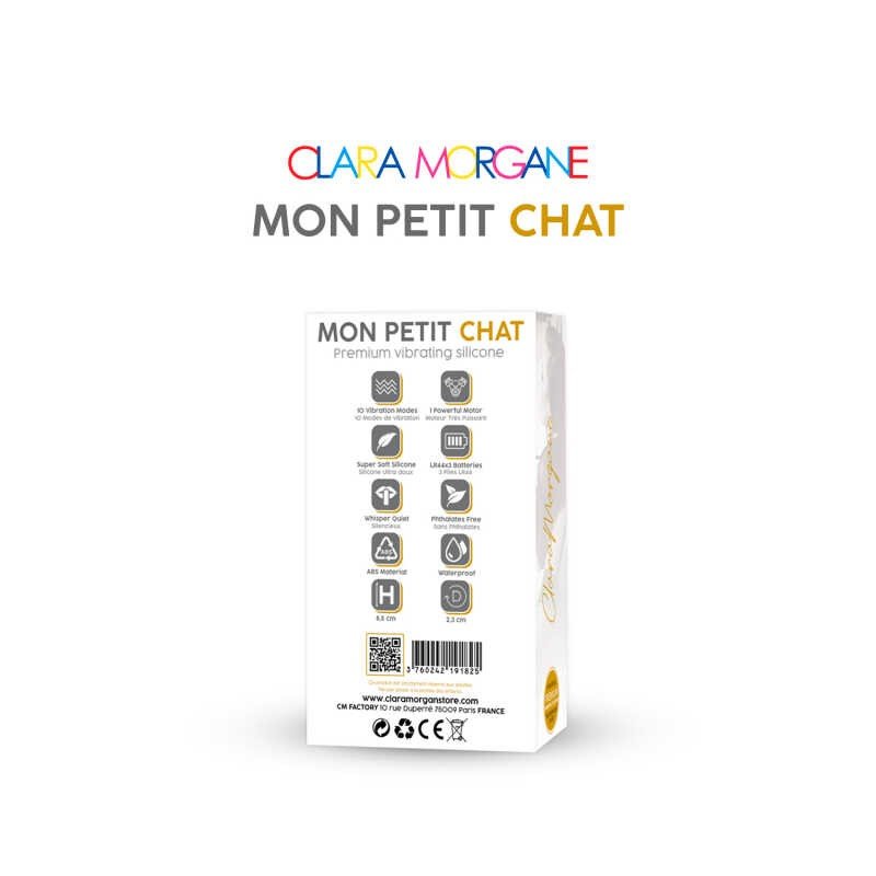 Mini vibromasseur Mon petit chat - Noir - Jouet femme - 