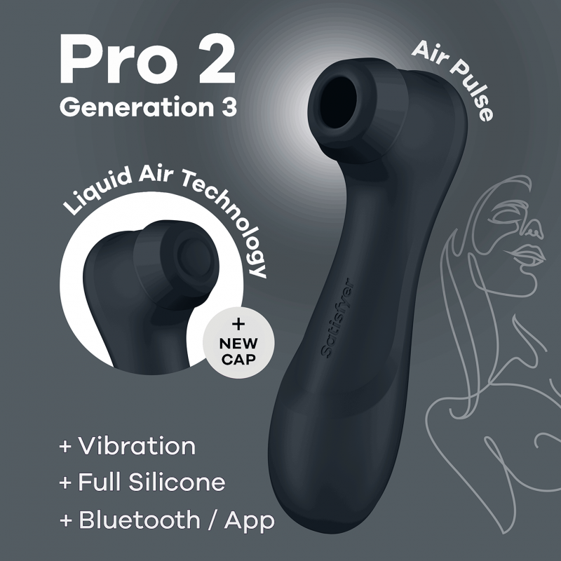 Pro 2 Génération 3 - Connect App et vibration - Noir - Jolie Lune