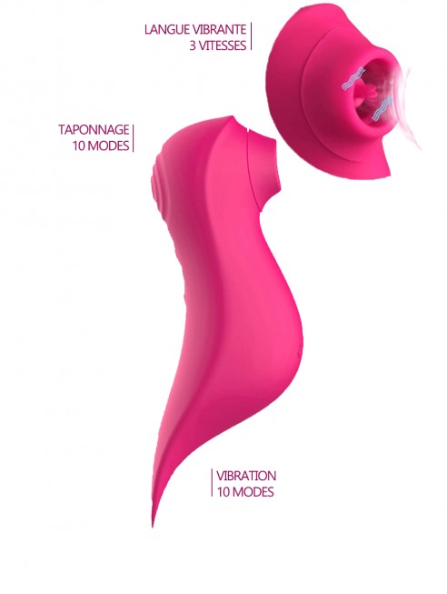 Stimulateur 3 En 1 Rose - Jolie Lune