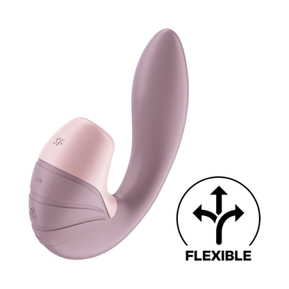 Vibromasseur Point G Avec Stimulateur Clitoris Supernova Rose - Jolie Lune