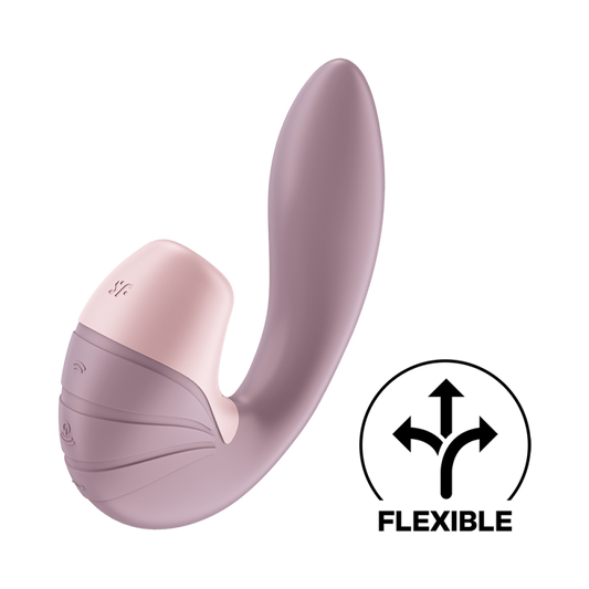 Vibromasseur Point G Avec Stimulateur Clitoris Supernova Rose - Jolie Lune