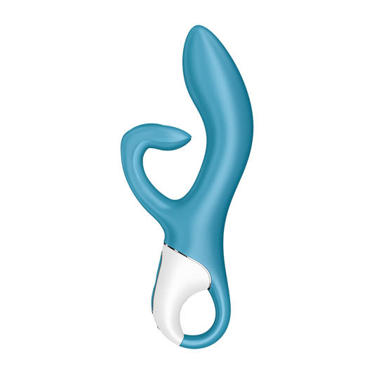 Vibromasseur Rabbit Bleu Embrace Me - Jolie Lune