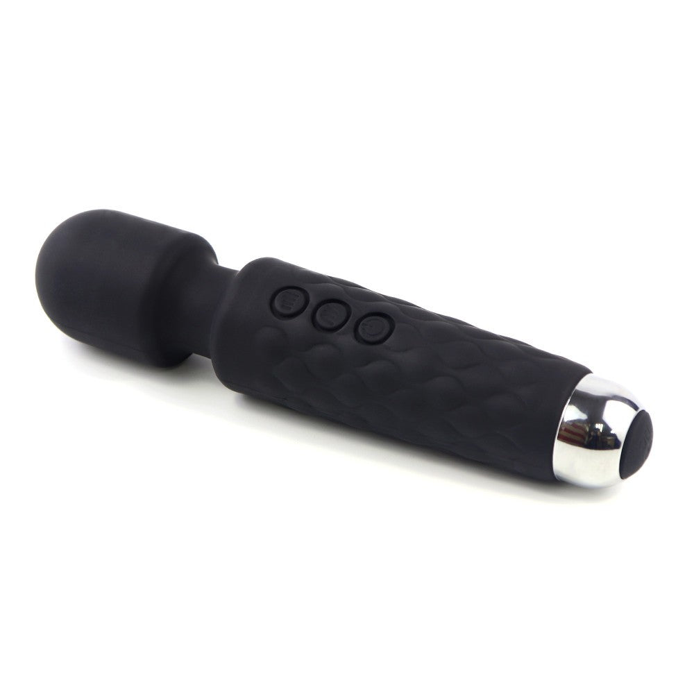 vibromasseur petit wand noir 20 vitesses-jolielunesextoy