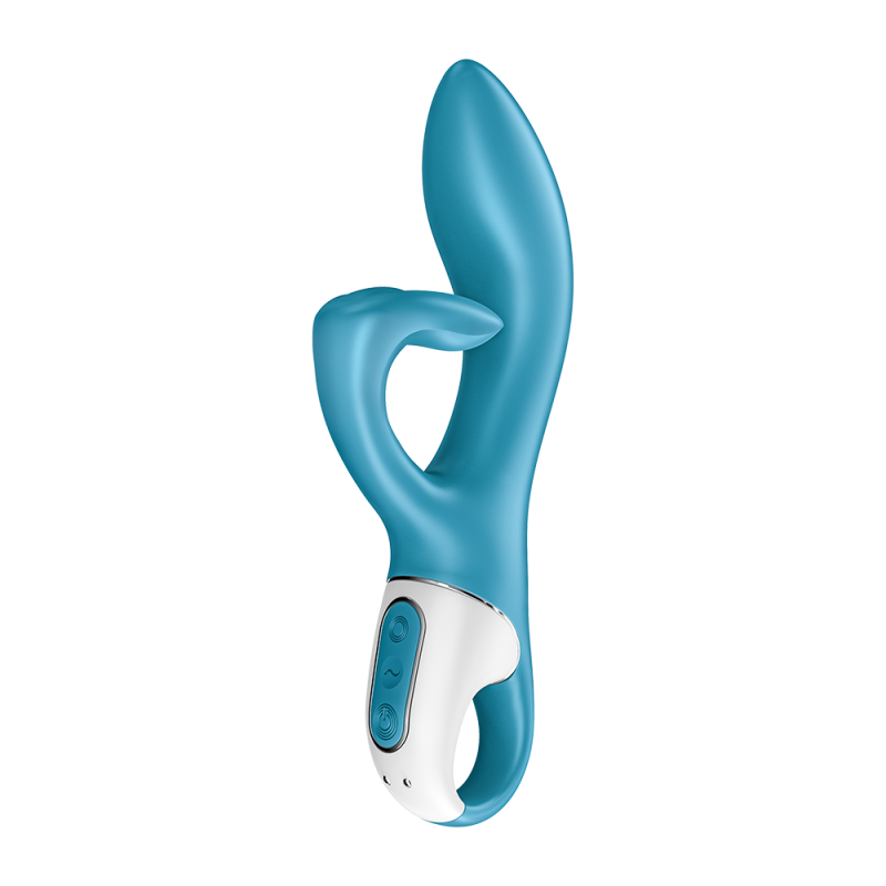 Vibromasseur Rabbit Bleu Embrace Me - Jolie Lune