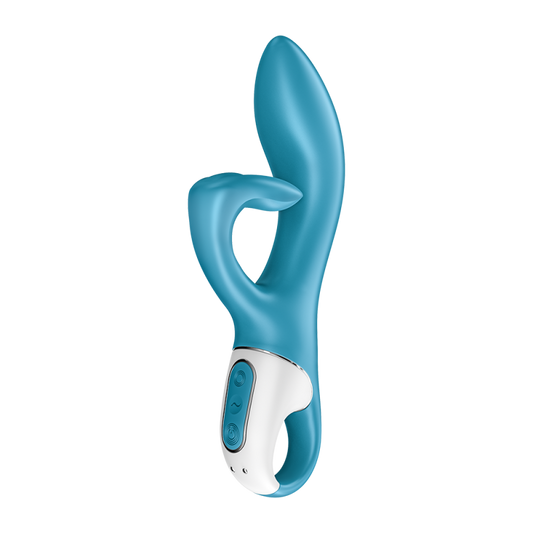 Vibromasseur Rabbit Bleu Embrace Me - Jolie Lune